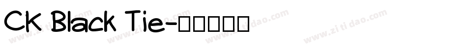 CK Black Tie字体转换